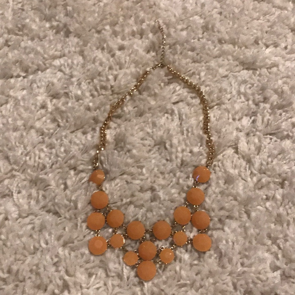 Statement Peach Adjustable Necklace